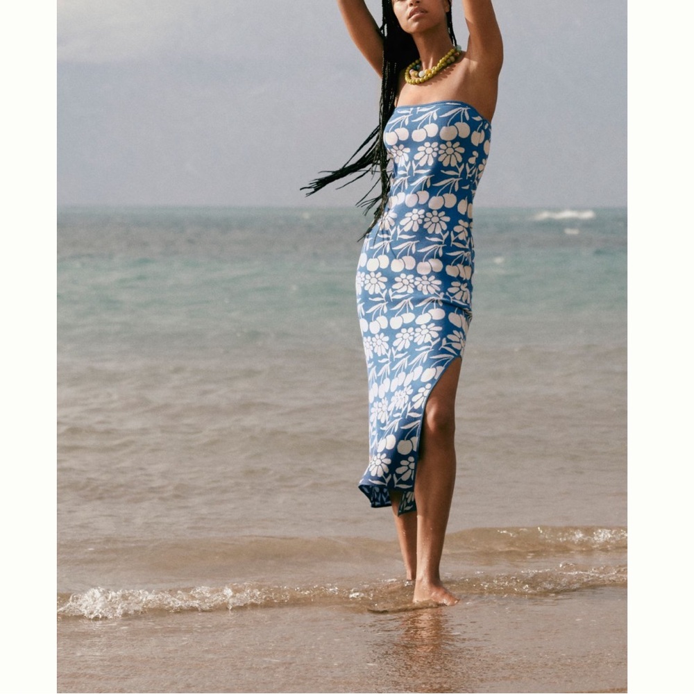 By Anthropologie Strapless Slim Sweater Dress. Size M. MSRP $198